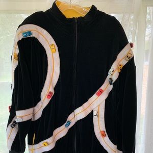 Fun race car jacket.